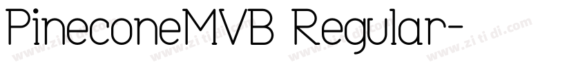 PineconeMVB Regular字体转换